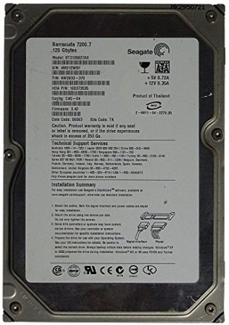 120GB Seagate Barracuda 7200.7 ST3120827AS SATA ID13489