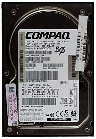 18,2GB Festplatte Compaq BD01862A67 U3 SCA SCSI ID9855