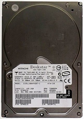 185,2GB HDD Hitachi Deskstar IC35L180AVV207-1 IDE ATA PATA ID13389