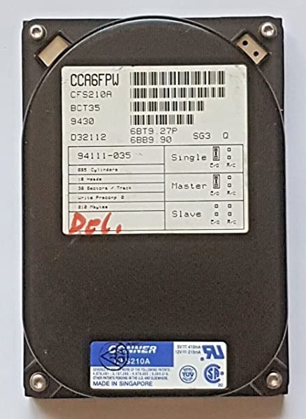 210-MB-IDE-Conner-CFS210A-CCA6FPW-P-ATA-3600RPM-32-KB-35-Festplatte-B0BK7K9WVZ
