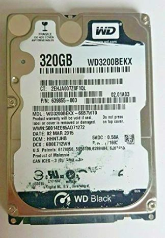 320GB SATA Black WD3200BEKX-66B7WT0 7200rpm 16MB 2.5" Festplatte