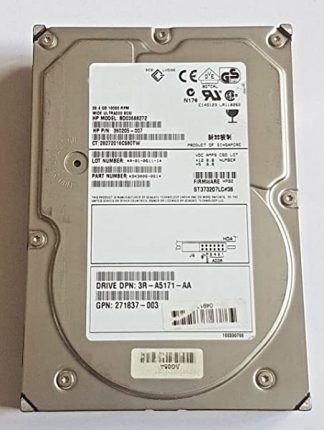 36.4 GB BD03688272 Wide Ultra320 SCSI 80pin 10K HDD 3.5" interne Festplatte