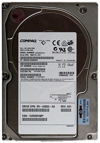36,4GB HDD Compaq BD036659CC W. Ultra3 SCSI-SCA ID9840