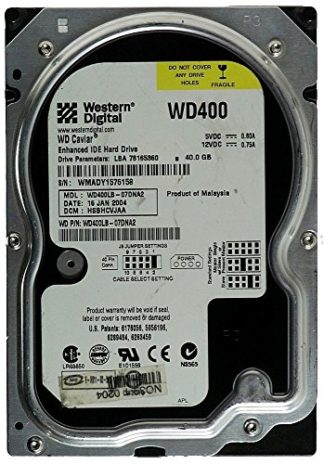 40GB AT HDD Western Digital Caviar WD400LB IDE ID7139