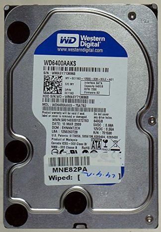 640GB WD WD6400AAKS 3,5 Zoll Festplatte intern Caviar Blue 7200rpm 16MB SATA II