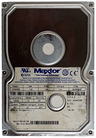 6,4GB at HDD Maxtor 90648D3 IDE ID8881