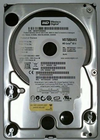 750 GB SATA WD7500AAKS-22RBA0 7200RPM 3.5