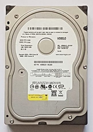 80 GB SATA WD800JD-00LSA0 7200rpm 8MB HDD 3,5" intern Festplatte