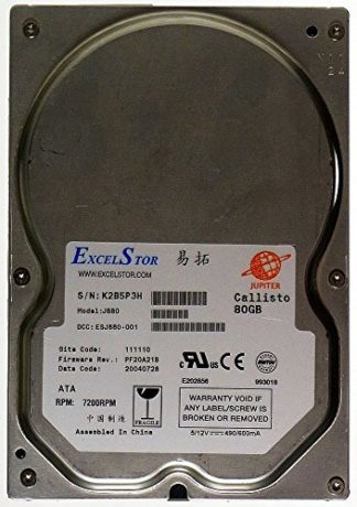 80GB at HDD ExcelStor Callisto J880 K2B5P3H IDE ID13439