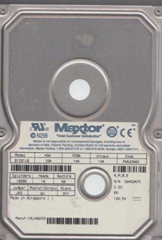 91021U2, Code FA520N60, KMBE, Maxtor 10.2GB IDE 3.5 Festplatte