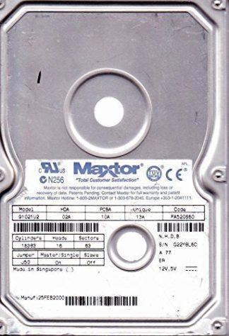 91021U2 Maxtor 10.2 Gb IDE 3.5 Hard Drive