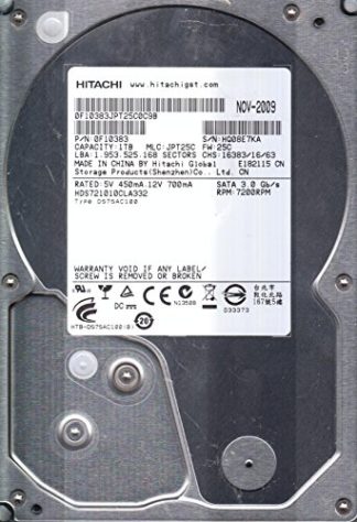 HDS721010CLA332, PN 0F10383, MLC JPT25C, Hitachi 1TB SATA 3.5 Festplatte