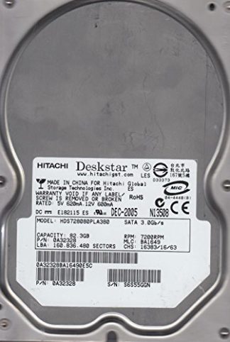 HDS728080PLA380, PN 0A32328, MLC BA1649, Hitachi 82.3GB SATA 3.5 Festplatte