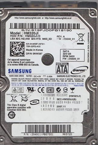 HM320JI, HM320JI/D, FW 2SS00_01, M6S2D, Samsung 320GB SATA 2.5 Festplatte