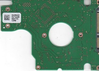 HTS541060G9SA00, 0A28640 DA1448B, PN 0A27463, Hitachi 60GB SATA 2.5 Leiterplatte (PCB)