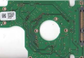 HTS542516K9SA00, 0A53120 DA1684D, 0A52124, DA2010, Hitachi SATA 2.5 Leiterplatte (PCB)