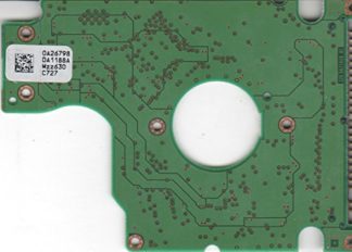 HTS548080M9AT00, 0A26798 DA1188A, PN 08K0639, Hitachi 80GB IDE 2.5 Leiterplatte (PCB)