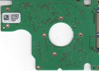 HTS721080G9SA00, 0A26253 DA1335A, 0A27316, DA1373, Hitachi SATA 2.5 Leiterplatte (PCB)