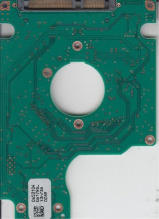 HTS722010K9SA00, 0A53104 DA1798, 0A50937, Hitachi SATA 2.5 Leiterplatte (PCB)