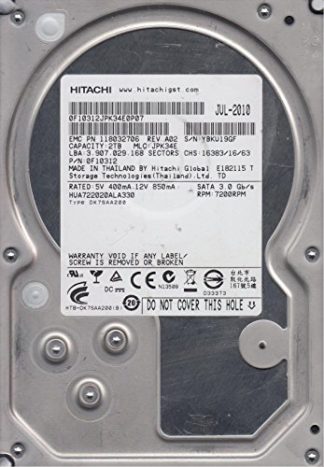 HUA722020ALA330, PN 0F10312, MLC JPK34E, Hitachi 2TB SATA 3.5 Festplatte