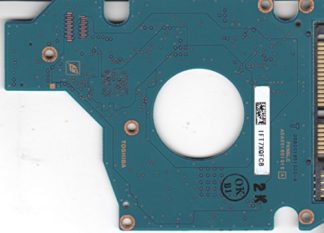 MK1237GSX, HDD2D62 D ZM01 T, G5B001851000-A, Toshiba SATA 2.5 Leiterplatte (PCB)