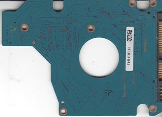 MK1246GSX, HDD2D91 D UL01 T, G002217A, Toshiba 120GB SATA 2.5 Leiterplatte (PCB)