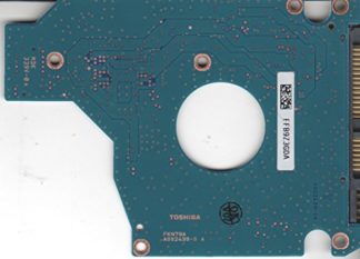 MK1655GSX, HDD2H25 V UL01 T, G002439-0A, Toshiba SATA 2.5 Leiterplatte (PCB)