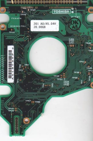 MK2017GAP, HDD2158 L ZF01 T, B36021752017-B, Toshiba 20GB IDE 2.5 Leiterplatte (PCB)