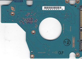 MK8034GSX, HDD2D38 D ZK01 T, G5B001590000-A, Toshiba 80GB SATA 2.5 Leiterplatte (PCB)