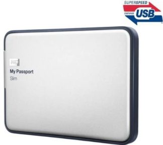 My Passport Slim WDBGMT0010BAL - 1 TB - externe, tragbare Festplatte + USB-Verlängerung Typ A Stecker/Buchse - 2 m - MC922AMF-2M + Etui QHDC-101K - Schwarz