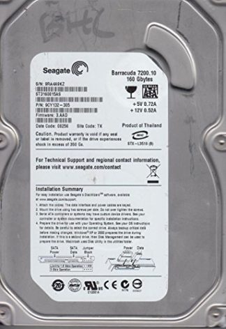 ST3160815AS, 9RA, TK, PN 9CY132-305, FW 3.AAD, Seagate 160GB SATA 3.5 Festplatte