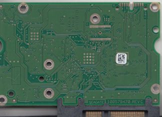 ST32000641AS, 9GV168-301, CC13, 9465 G, Seagate SATA 3.5 Leiterplatte (PCB)