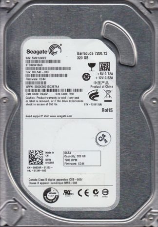 ST3320418AS, 5VM, WU, PN 9SL14C-033, FW CC44, Seagate 320GB SATA 3.5 Festplatte