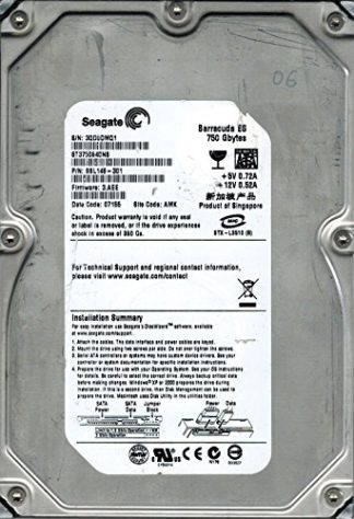 ST3750640NS Seagate Festplatte (F/W: 3. AEE P/N: 9bl148–301 AMK 750 GB