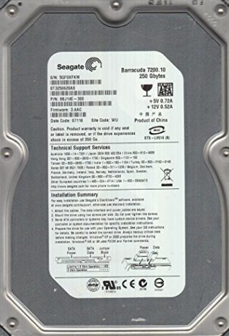 Seagate ST3250620AS Barracuda 7200.10 Festplatte 250.0 GB S-ATAII / 300 16.0 MB
