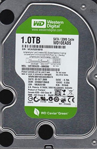 WD10EADS-00M2B0, DCM DHNNHT2MAB, Western Digital 1TB SATA 3.5 Festplatte