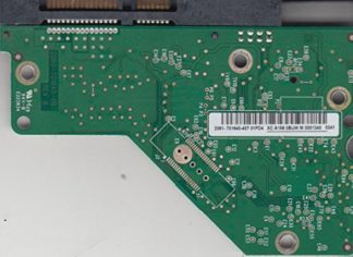 WD10EADS-11M2B2, 2061-701640-407 01PD4, WD SATA 3.5 Leiterplatte (PCB)