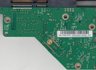 WD10EVVS-63M5B0, 2061-701640-700 02P, WD SATA 3.5 Leiterplatte (PCB)