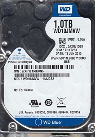 WD10JMVW-11AJGS2, DCM EHKT2BK, 1TB USB 2.5 Hard Drive