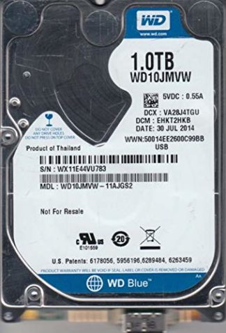 WD10JMVW-11AJGS2, DCM EHKT2HKB, 1TB USB 2.5 Hard Drive