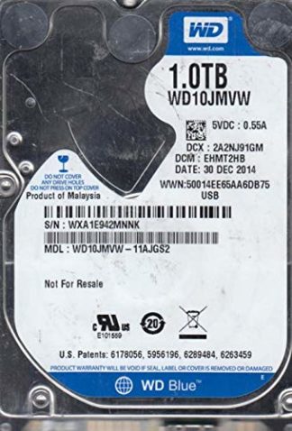 WD10JMVW-11AJGS2, DCM EHMT2HB, 1TB USB 2.5 Hard Drive