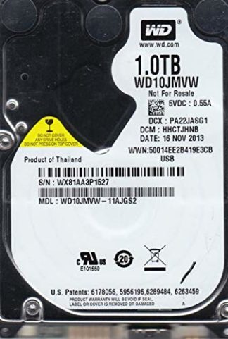 WD10JMVW-11AJGS2, DCM HHCTJHNB, 1TB USB 2.5 Hard Drive