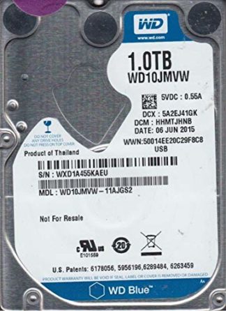 WD10JMVW-11AJGS2, DCM HHMTJHNB, 1TB USB 2.5 Hard Drive
