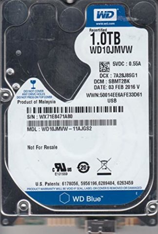 WD10JMVW-11AJGS2, DCM SBMT2BK, 1TB USB 2.5 Hard Drive