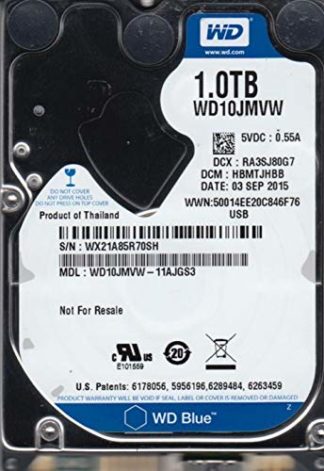 WD10JMVW-11AJGS3, DCM EBMTJHBB, 1TB USB 2.5 Hard Drive