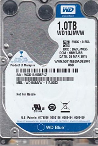 WD10JMVW-11AJGS3, DCM HBMTJBB, 1TB USB 2.5 Hard Drive