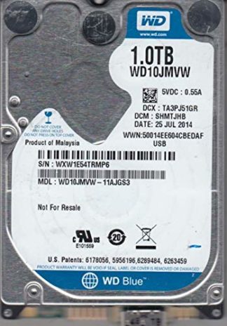 WD10JMVW-11AJGS3, DCM SHMTJHB, 1TB USB 2.5 Hard Drive