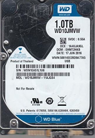 WD10JMVW-11AJGS4, DCM EHMT2HKB, 1TB USB 2.5 Hard Drive