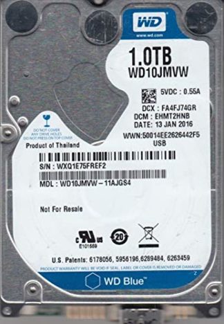 WD10JMVW-11AJGS4, DCM EHMT2HNB, 1TB USB 2.5 Hard Drive
