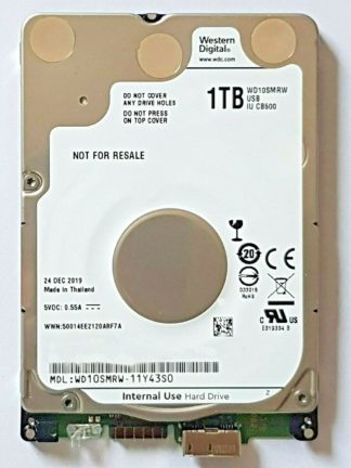 WD10SMRW-11Y43S0 SN WXL1Exxxxxxxx 24 DEC 2019 Thailand